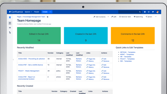 Easily gather Confluence content scattered across spaces. Aggregate links from multiple resources and build homepages as jump-off points and navigation hubs.