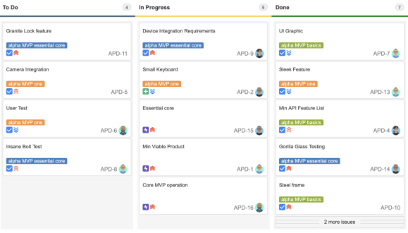 Simplify your boards with a column-only Kanban-style view of your fields and quick filters. No more writing your own JQL to get the view you need!