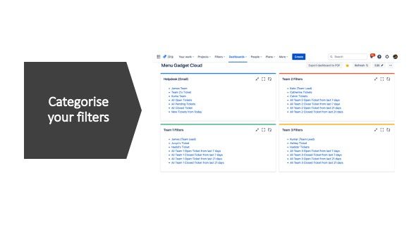 Categorise your filters