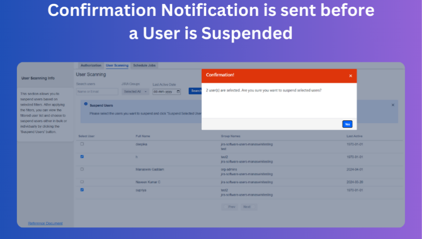 User Suspension for License Cost Optimization