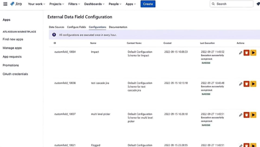 Manage configurations