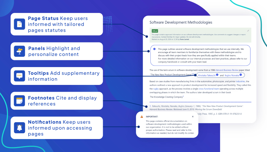 Highlight Essential Details & Provide Context with Panels, Tooltips, Footnotes, Notifications.