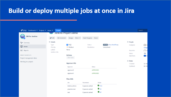 Build or deploy multiple jobs at once in Jira