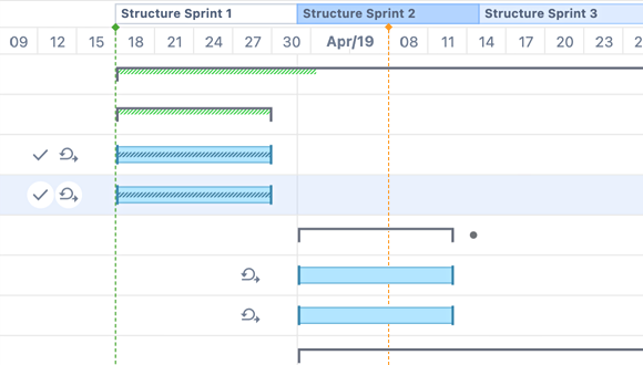 Structure.Gantt leverages the power of Structure to generate portfolio-level Gantt charts, which can be custom-configured to fit the unique ways each project is managed.