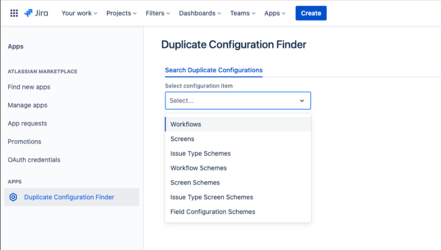 Supports most of the configuration items in Jira