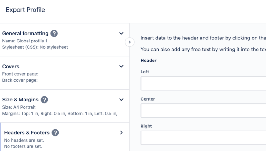 Control how your document looks like