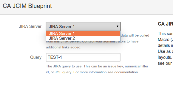 Select from all linked Jira Servers