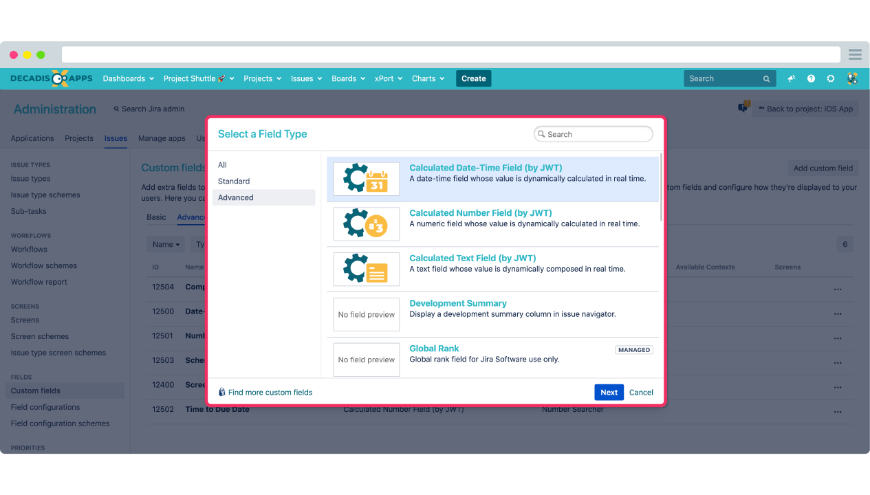 Show live data in custom fields: never out of sync