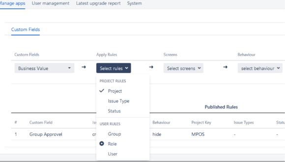 Create and publish rule without any script