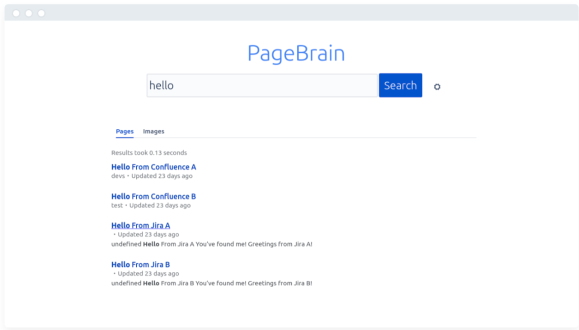 Get rid of information silos. Easily search across multiple Confluence and Jira instances to quickly find what you're looking for, regardless of where you are.
