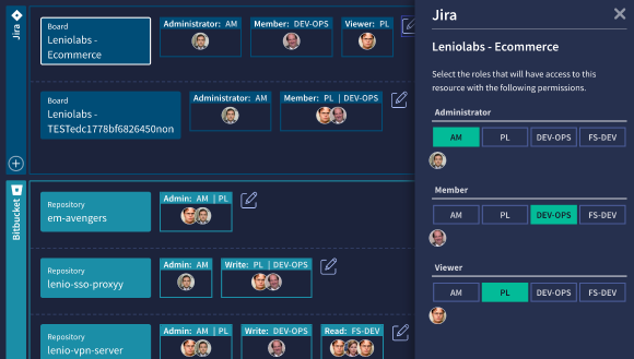 ​Connect your Jira Account to automatically manage your team permissions and create, edit, or remove your project directly from MyLenio.