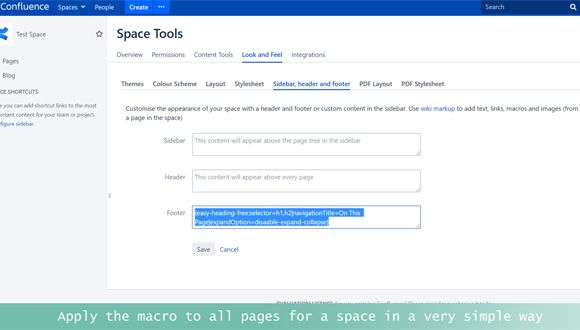 Easy Support for whole Space