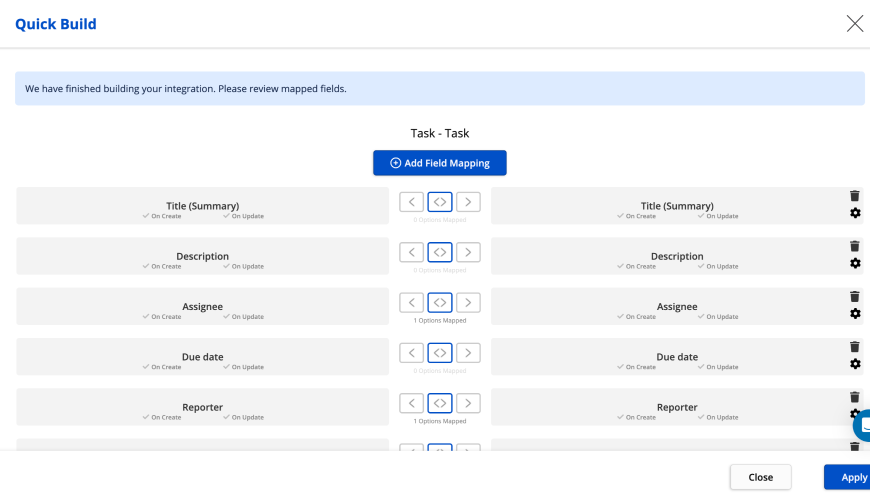 Auto-mapping of types and fields