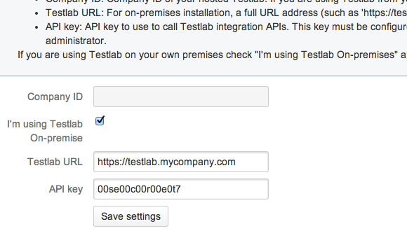 Support Testlab hosted and on-premise