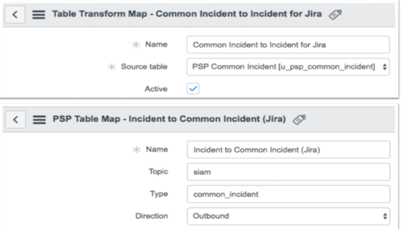 Integrations rules are configured within the application