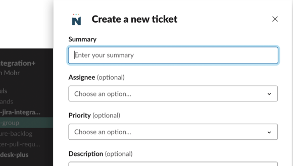 Create and Assign Issues in Slack