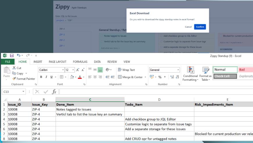 Download the Zippy notes and share with team or others to start a collaborative discussion for tasks that need tracking and resolve afterward.