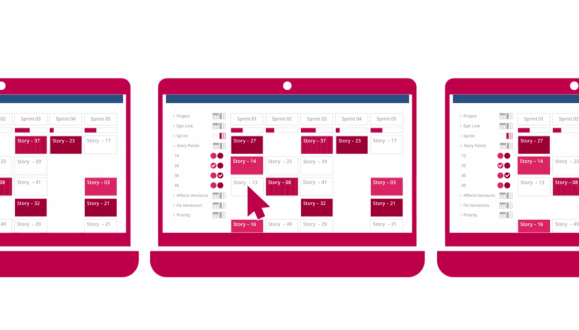 Group stories by epics via drag & drop and edit them on the fly. Plan sprints, which contain epic overlapping stories. Explain the project's scope to all stake holders with meaningful reports.