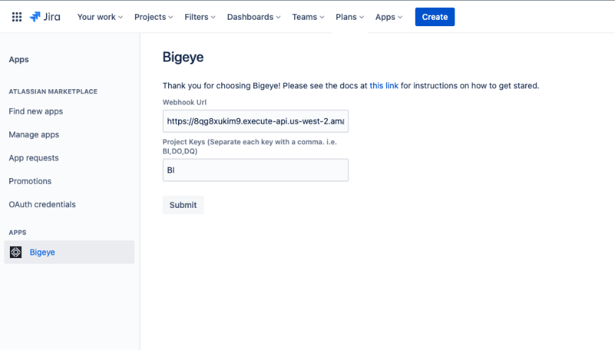 Control integration configuration in Jira