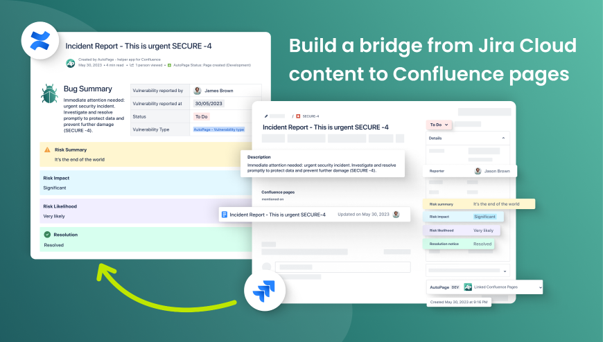 Start displaying Jira issue content on Confluence pages with easy configuration in AutoPage