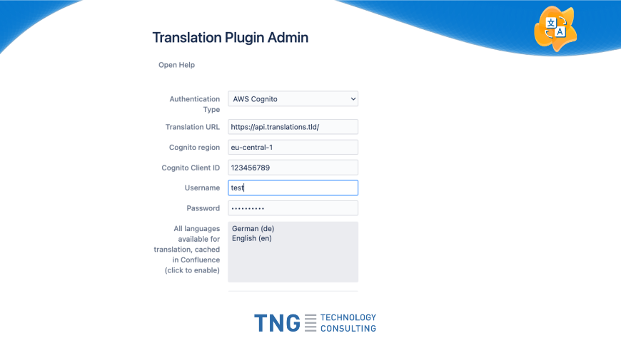 For additional data privacy, deploy the backend of the translator service in your own data center or on your own cloud account. No data will be saved in the backend. Caching is only done within the Confluence database.