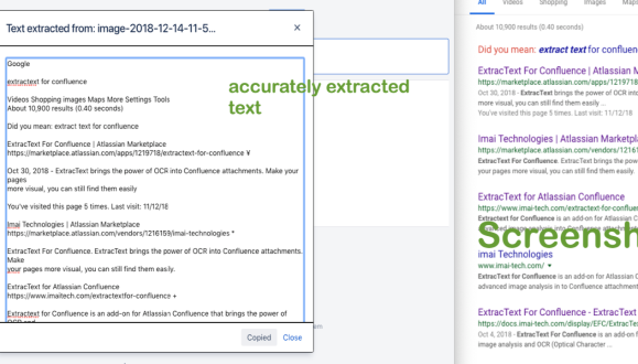 ​View the full extracted text of any image and copy it in one click!