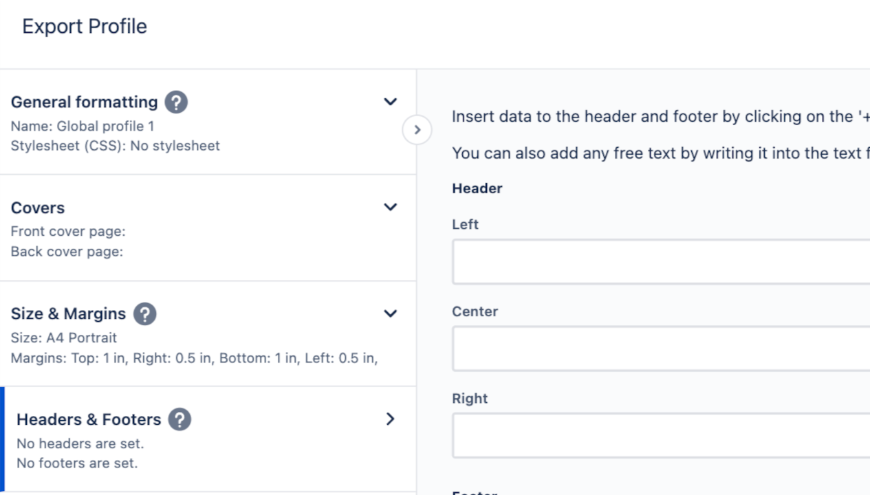 Control how your document looks like