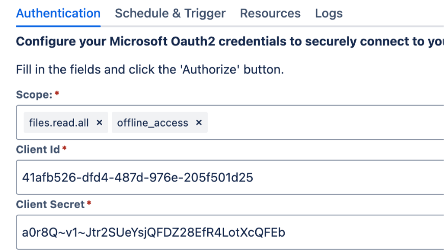 Secure File Access with Microsoft Oauth2