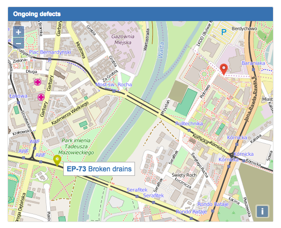 Dashboard maps