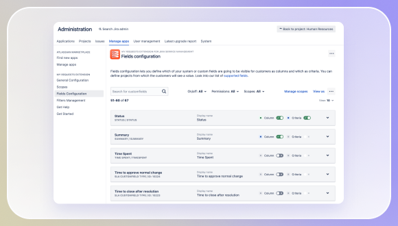 Visibility configuration to secure sensitive data