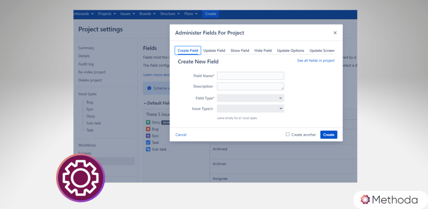 Project Admin can manage fields