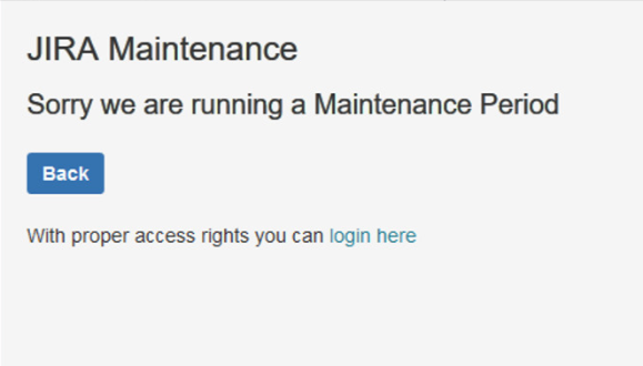 Communicate to End User That Jira Is Unavailable