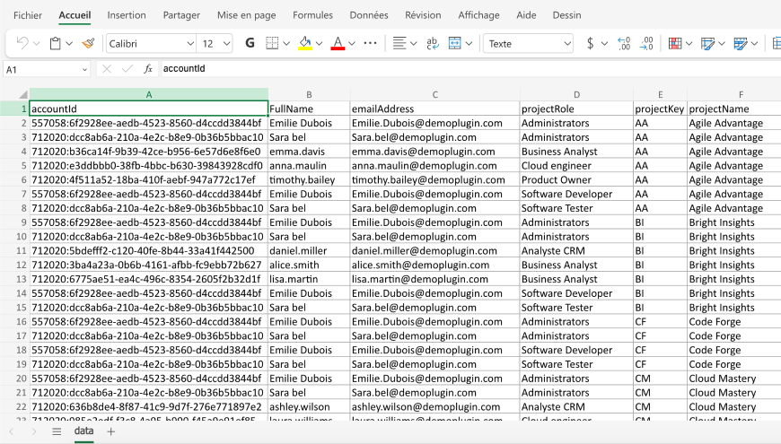 Allows you to export the search results in Excel and CSV formats.