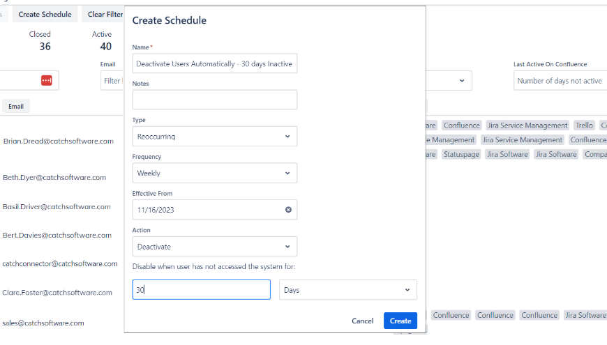 Schedule Automated Deactivations of Inactive Users