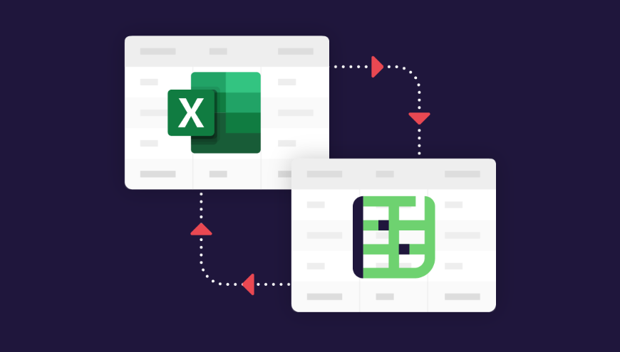 Convert to and from Excel. Create Spreadsheets from existing Excel files or export Spreadsheet to Excel.