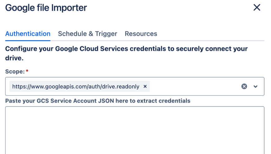 Secure File Access with Google service accounts