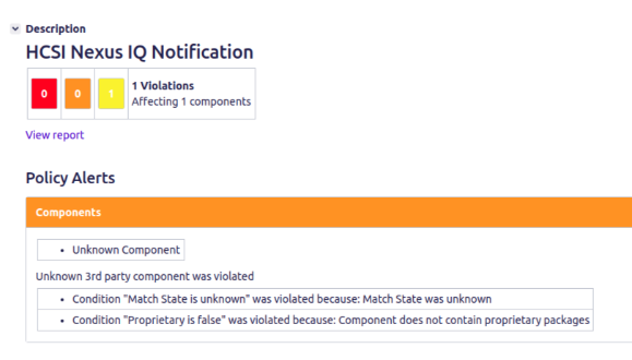 Receive your Nexus IQ policy violations in Jira