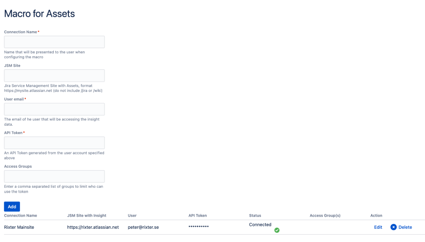 Fetch Asset data from multiple Atlassian instances