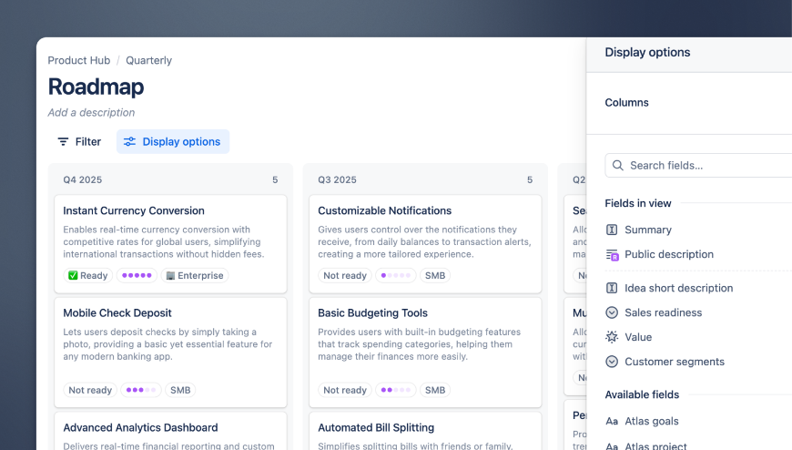 Transform your Jira tickets into easy-to-share roadmaps in seconds. Keep stakeholders and customers in the loop with status updates on each ticket.