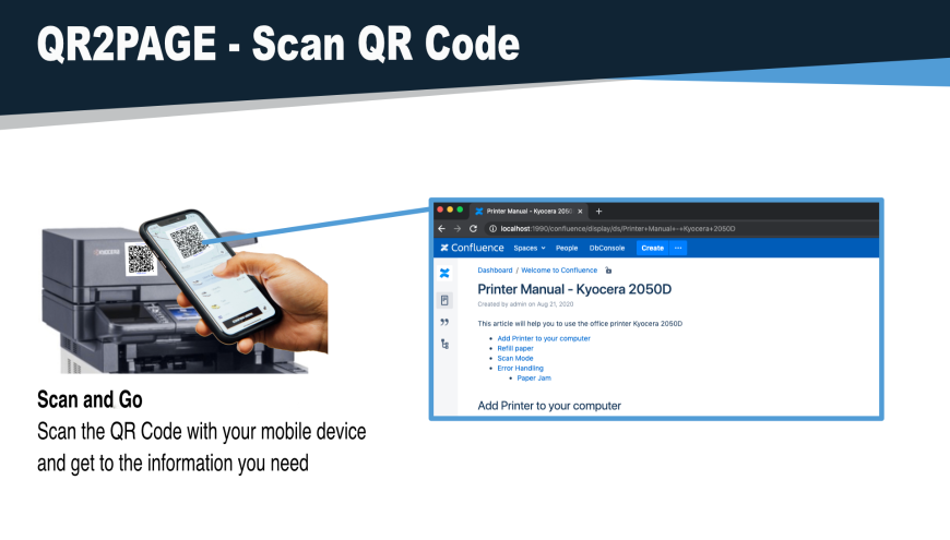 Scan with your mobile phone and get information