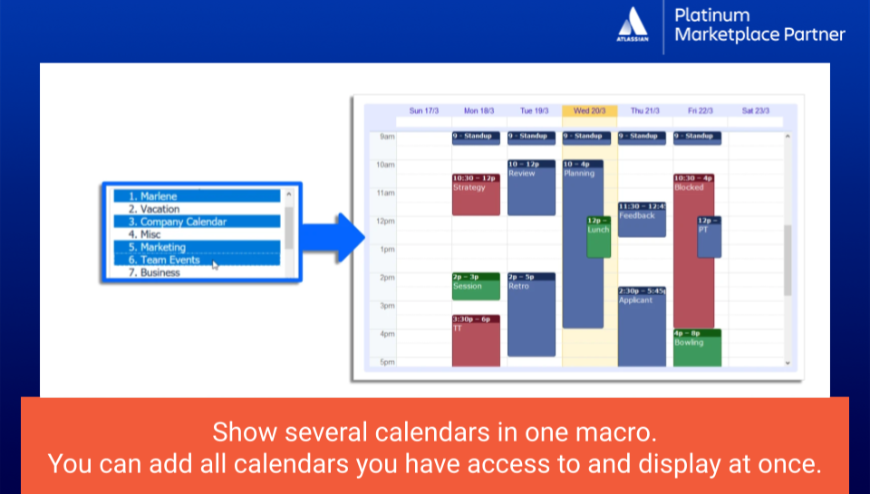 Add and Sync calendars within a single macro. Avoid scheduling conflicts and wasted time by having a centralized view of all events. Whether it’s an event calendar, meeting or project calendar - effortless consolidation.