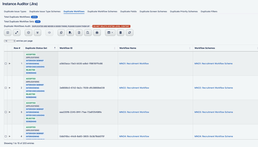 What admin has time to evaluate Workflows on-by-one? What admin has time to look for duplication natively? NO ONE! Let our app handle the heavy lifting and eliminate duplicates quickly.