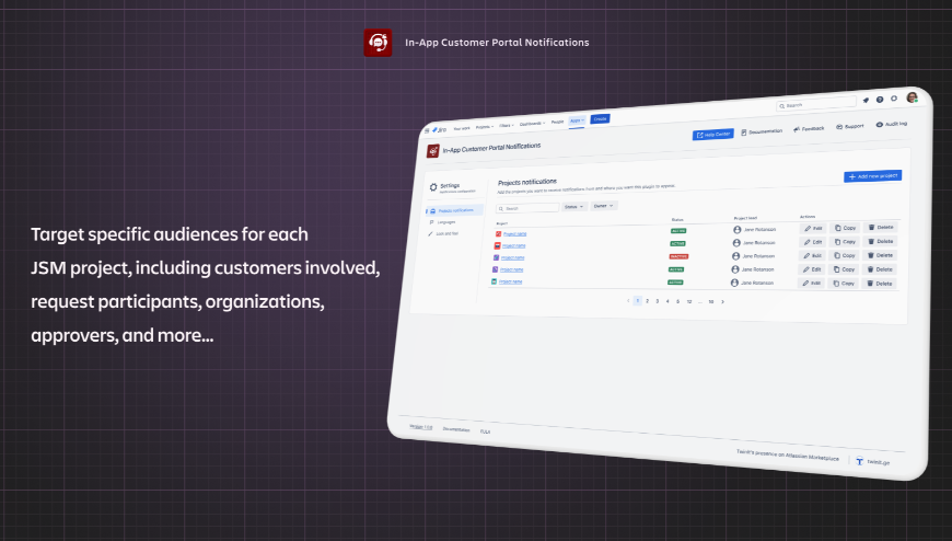 Keep customers in the loop with ticket status updates and essential information directly in the portal.