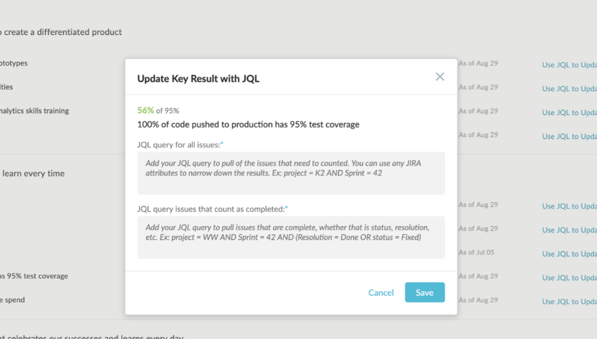 Save time updating your OKRs & others