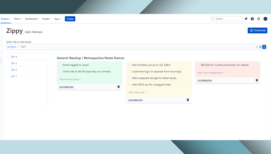 Record the standup notes in a quick time