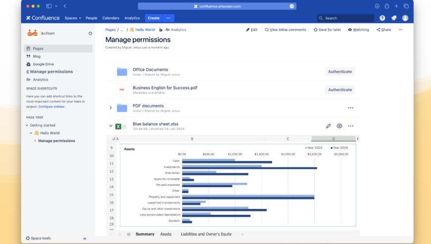 Full Drive file manager in Connected folders