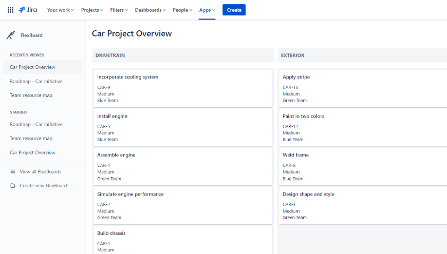 Provide your team with a bird’s eye view into how stories map to epics. Group stories so functionality can be expressed as a user journey. Analyze how stories or epics map to major themes.