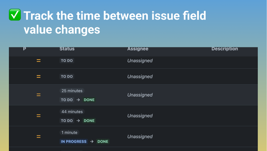 Track the time between field value changes