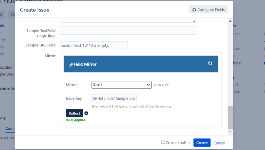 Reflect fields from any other issue with ease