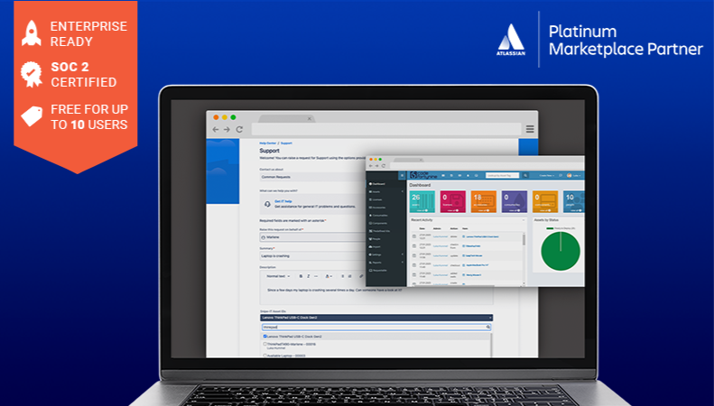 Connect Jira and the open source asset manager Snipe-IT.

Add the asset field to your JSM portal and let customers and JSM users select their Snipe-IT assets when creating an IT support ticket.